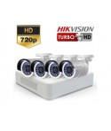 Sistem supraveghere Turbo HD Hikvision 4 camere exterior HD